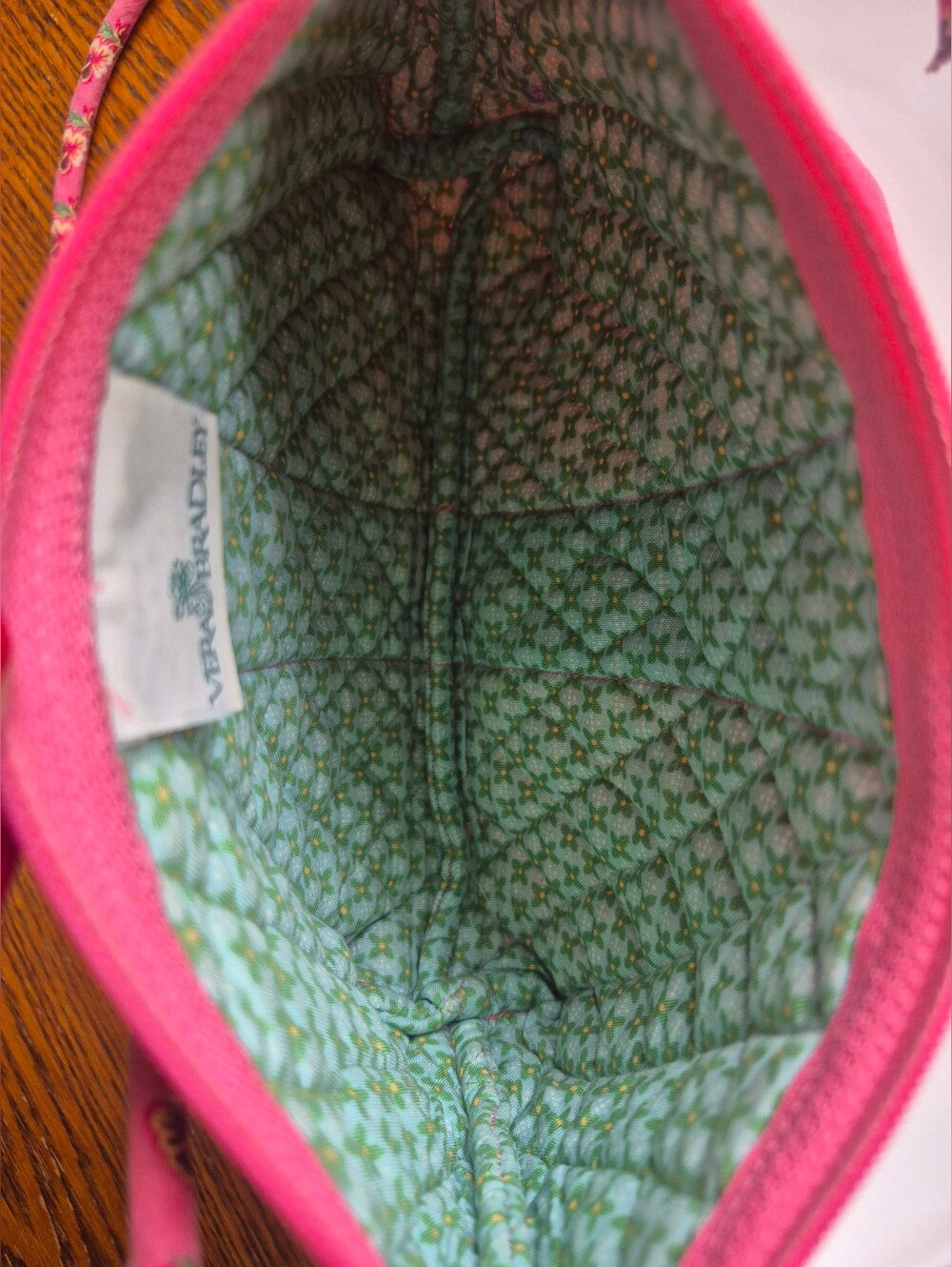 Vera Bradley Pink Pansy Crossbody Purse - Picture 2 of 5